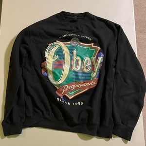Black OBEY Crewneck